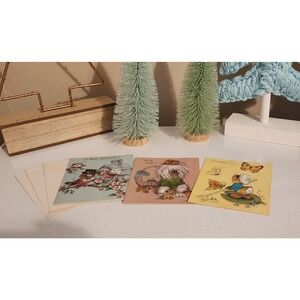 Cards set of three with original envelopes vintage adorable wedding feel better